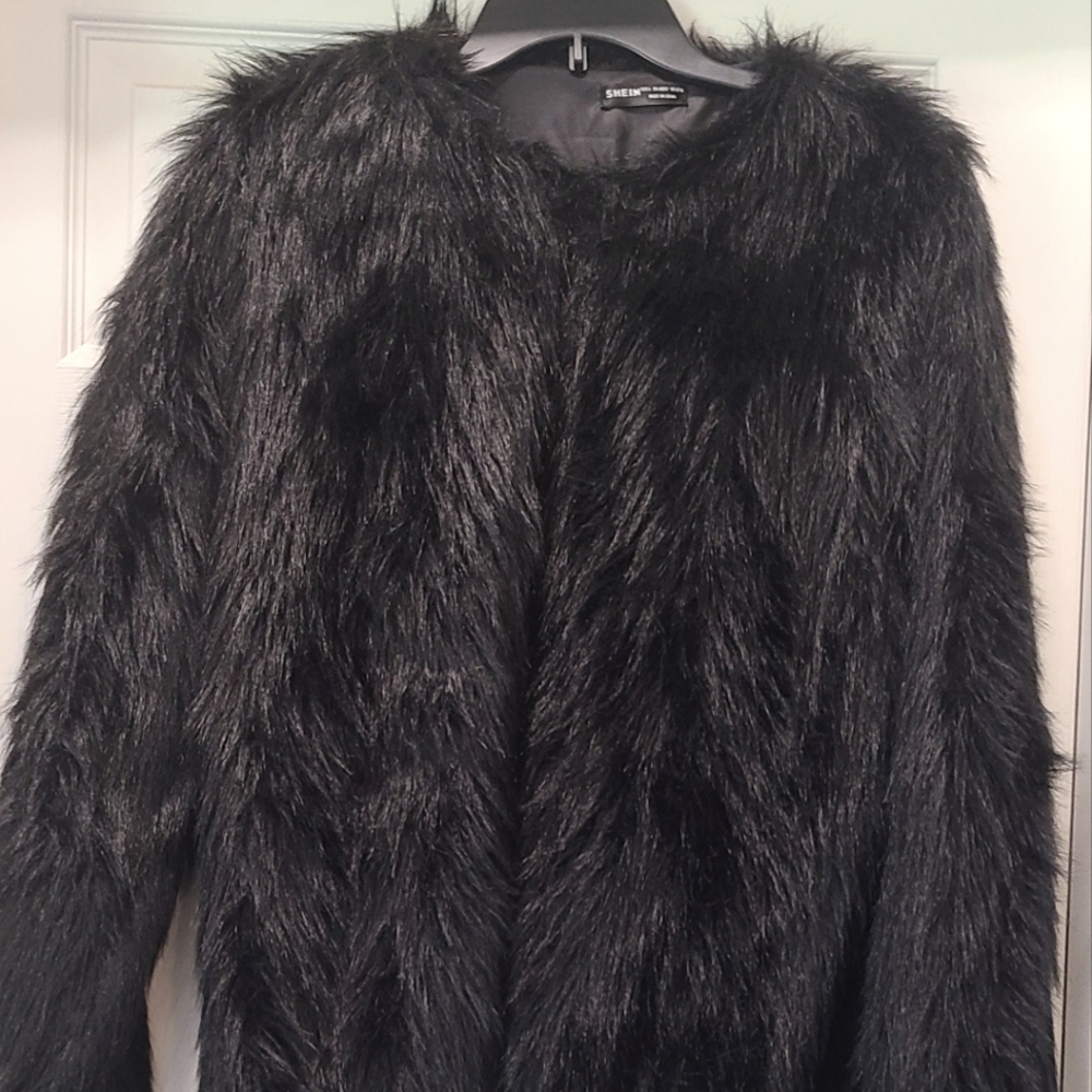 Furry black jacket
